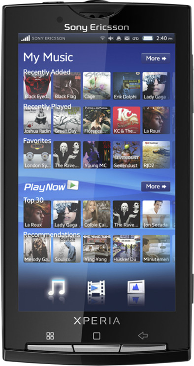 Sony Ericsson XPERIA X10 Sensuous Black BE is nooit meer leverbaar