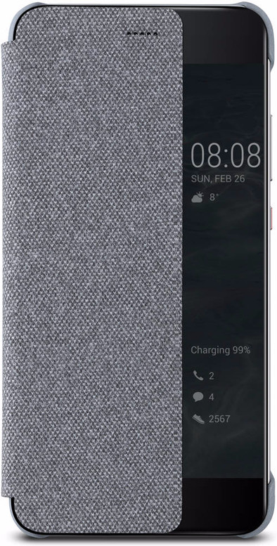 Huawei P10 Plus View Cover Book Case Grijs is nooit meer leverbaar