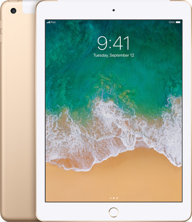 Apple iPad (2017) 32 GB Wifi + 4G Gold | Coolblue | Tablets