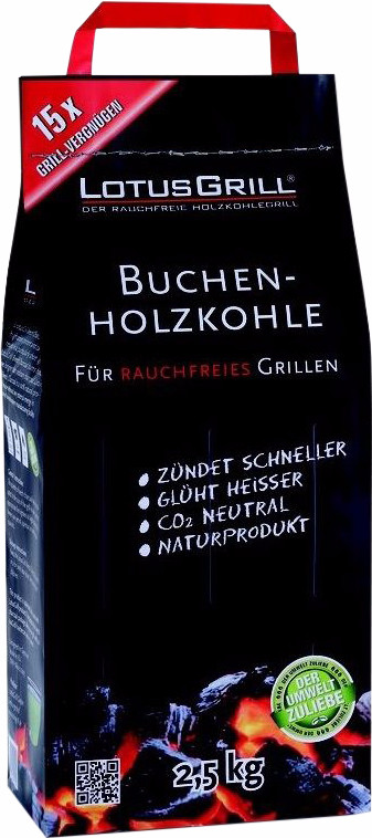 LotusGrill Houtskool 2,5 kg is nooit meer leverbaar