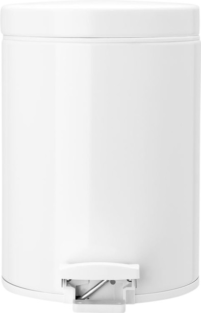 Brabantia Pedaalemmer 5 Liter Wit is nooit meer leverbaar
