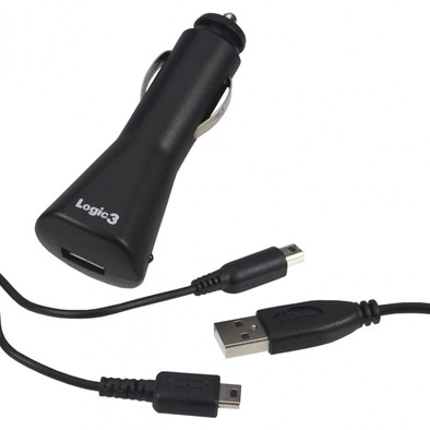 Logic3 Car Charger &amp; USB Charge Cable DS/DSi/DSi XL/2DS/3DS is nooit meer leverbaar