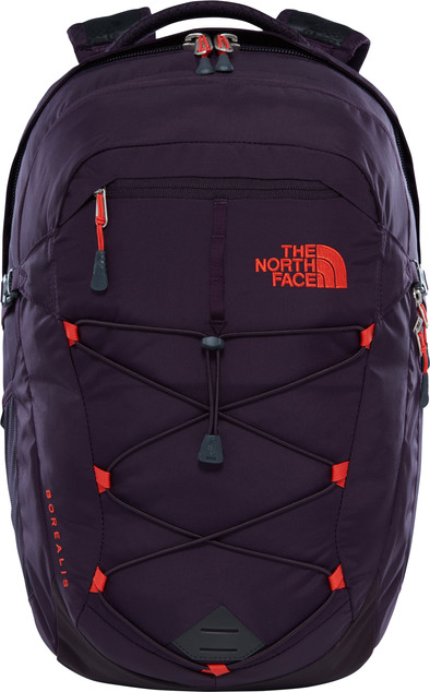 The North Face Women's Borealis Galaxy Purple/Fire Brick Red | Coolblue |  Backpacks