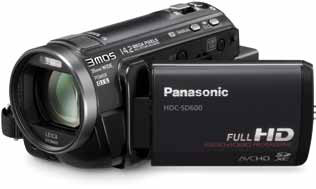 Panasonic HDC-SD600 HD SD Camcorder Black is nooit meer leverbaar