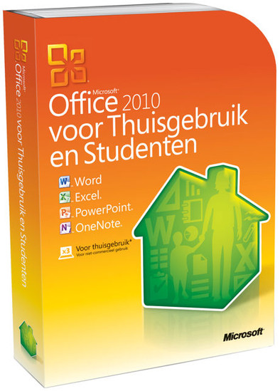 Microsoft Office Thuisgebruik en Studenten 2010 NL DVD-Versie is nooit meer leverbaar