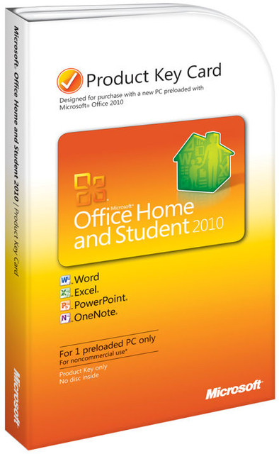 Microsoft Office Home and Student 2010 UK Product Key Card is nooit meer leverbaar