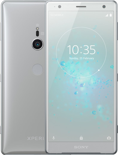Sony Xperia XZ2 Zilver is nooit meer leverbaar