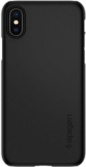 Spigen Thin Fit Apple iPhone X Back Cover Zwart is nooit meer leverbaar