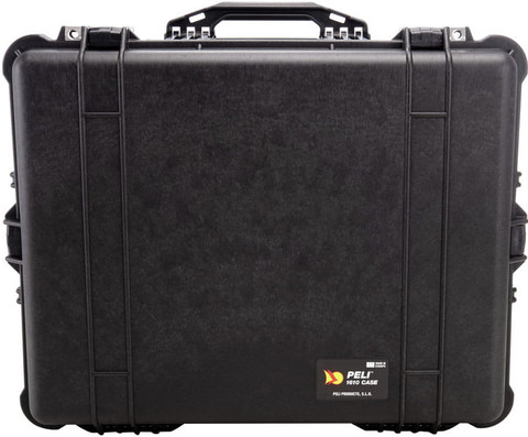 Peli 1610 Protector Case Black Trolley with Foam Insert front