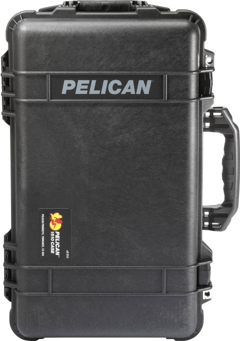 Pelicase Trolley 1510 Black with Pick 'n Pluck Foam front