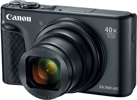 Canon PowerShot SX740 HS Zwart voorkant