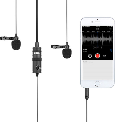 Boya BY-M1DM Duo Lavalier Microphone product in use