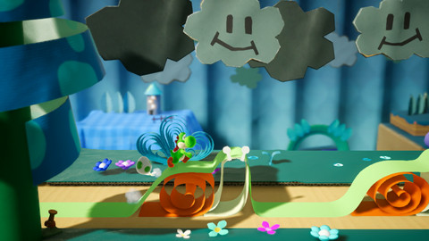 Yoshi's Crafted World Nintendo Switch product in use