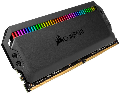 Corsair Dominator Platinum RGB 32 GB DDR4 DIMM 3200 MHz (2x16GB) left side