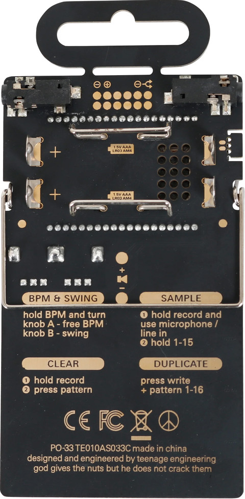 Teenage Engineering PO-33 K.O! rückseite