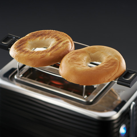 Russell Hobbs Inspire Toaster Black product in use