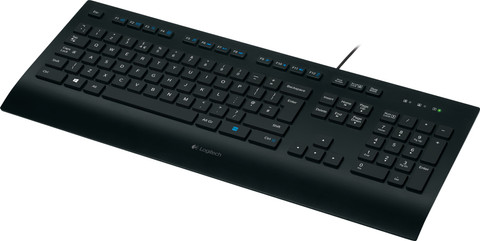 Logitech K280e Toetsenbord Azerty product in gebruik