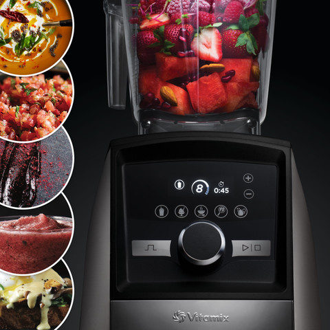 Vitamix Ascent A3500i Brushed Stainless Steel product in use