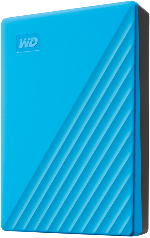 WD My Passport 2TB Blue linkerkant