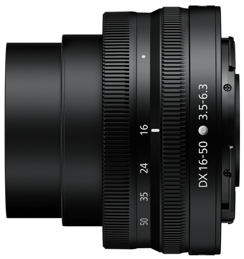 Nikon Z50 + 16-50mm f/3.5-6.3 VR + 50-250mm f/4.5-6.3 VR voorkant