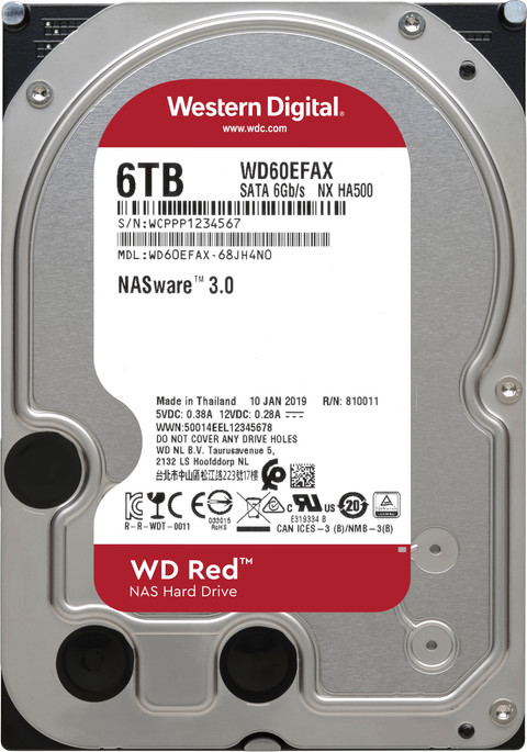 WD Red Plus Pro WD6005FFBX 6TB back