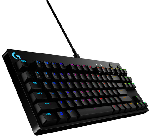 Logitech G PRO GX Blue Mechanical Gaming Keyboard QWERTY left side