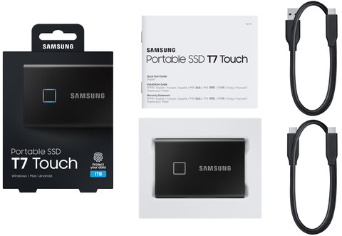 Samsung T7 Touch Portable SSD 1TB Zwart accessoire