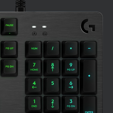 Logitech G512 Carbon Lightsync RGB Mechanical Gaming Keyboard AZERTY detail