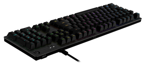 Logitech G512 Carbon Lightsync RGB Mechanical Gaming Keyboard AZERTY top