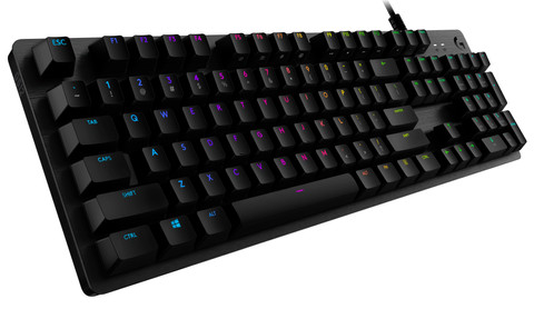 Logitech G512 Carbon Lightsync RGB Mechanical Gaming Keyboard AZERTY top