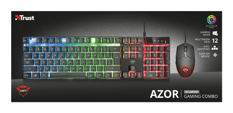 Trust GXT 838 Azor Gaming Combo Toetsenbord & Muis Qwerty null