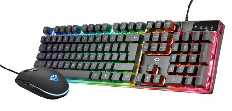 Trust GXT 838 Azor Gaming Combo Toetsenbord & Muis Qwerty rechterkant