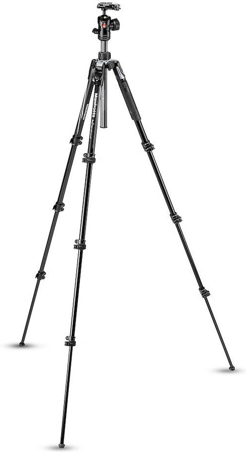 Manfrotto Advanced Aluminum Travel Tripod Lever + Ball Head detail