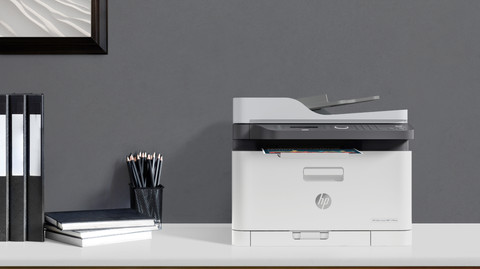 HP Color Laser MFP 179fwg product in use