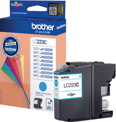 Brother LC-223 Cartridge Cyan front