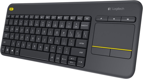 Logitech K400 Plus Wireless Touch Black QWERTY null