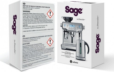 Sage Descaler packaging