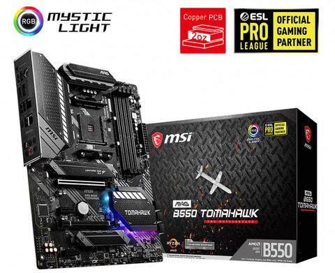 MSI MAG B550 TOMAHAWK packaging