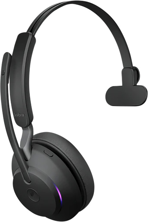 Jabra Evolve2 65 Link380a MS Mono Black rechterkant