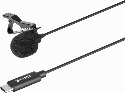 Boya BY-M3 Lavalier Microphone for USB-C detail