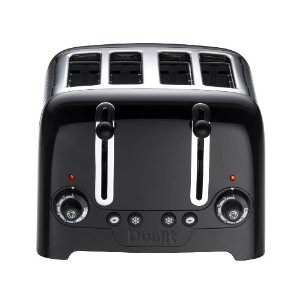 Dualit Lite Gloss 4-slot Noir côté gauche