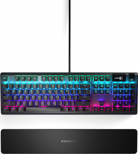 SteelSeries Apex 5 Gaming Keyboard QWERTY top