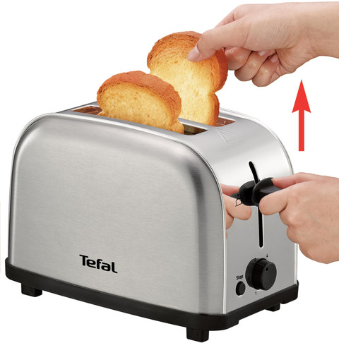 Tefal Ultra Mini 2F Stainless TT330D product in use