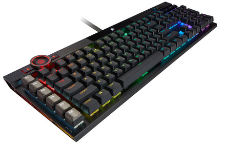 Corsair K100 RGB OPX Clavier Gamer Optique-Mécanique AZERTY côté gauche