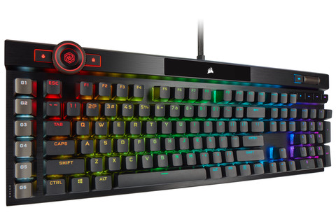 Corsair K100 RGB OPX Clavier Gamer Optique-Mécanique AZERTY côté droit