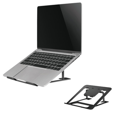 Neomounts NSLS085BLACK Foldable Laptop Stand Black right side