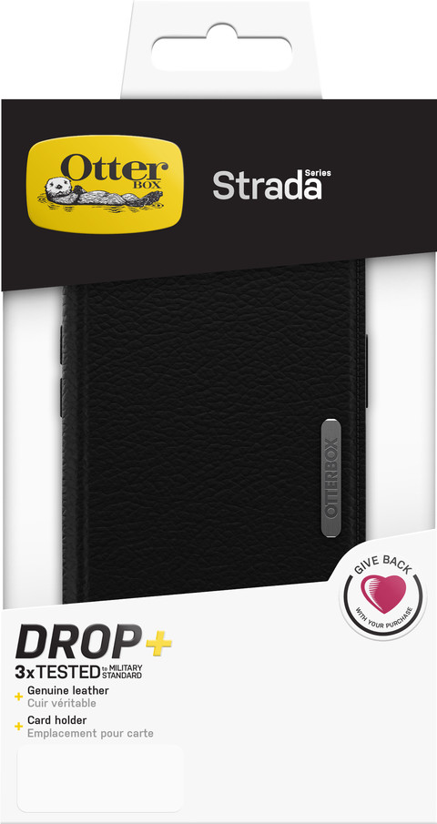 Otterbox Strada Apple iPhone 12 / 12 Pro Book Case Leer Zwart null