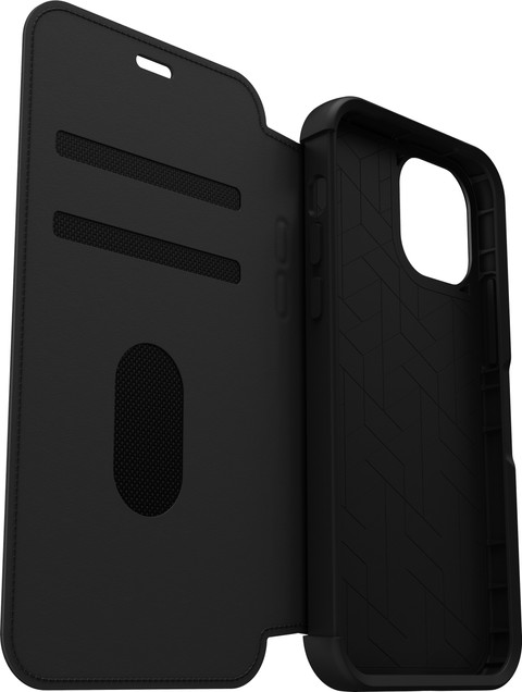 Otterbox Strada Apple iPhone 12 / 12 Pro Book Case Leer Zwart null