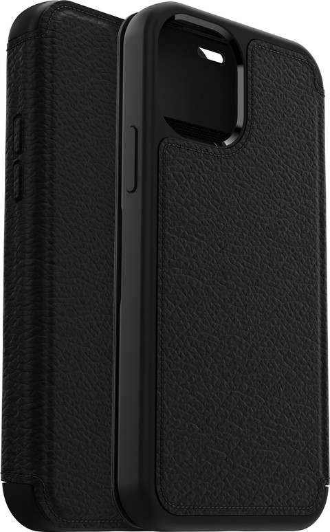 Otterbox Strada Apple iPhone 12 / 12 Pro Book Case Leer Zwart null