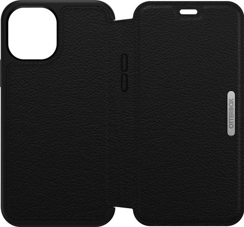 Otterbox Strada Apple iPhone 12 / 12 Pro Book Case Leer Zwart null